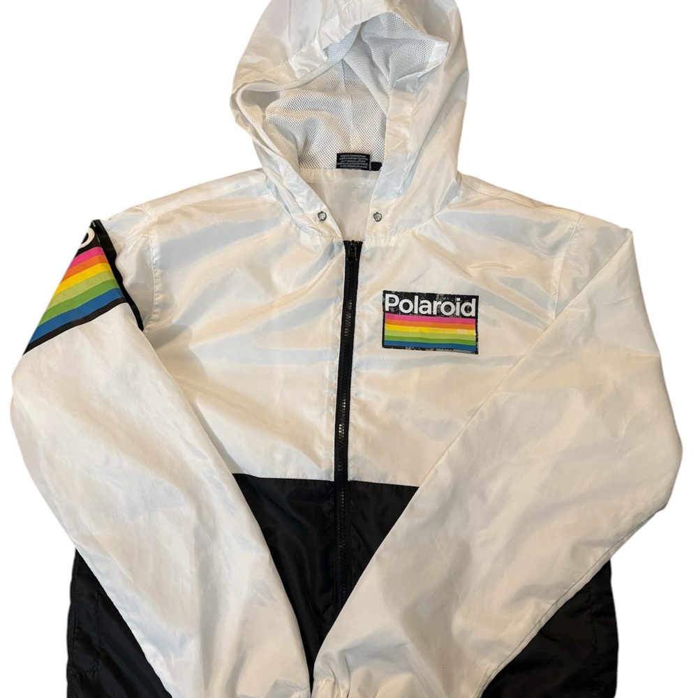 Polaroid Men's White and Black Jacket